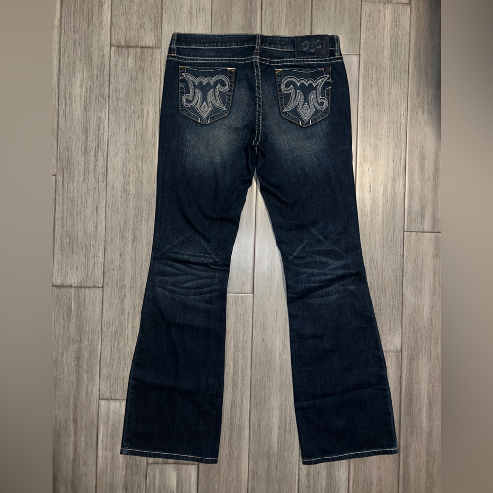 MEK Denim Jeans Women's OAXACA 32/34 Bootcut un-hemmed dark blue